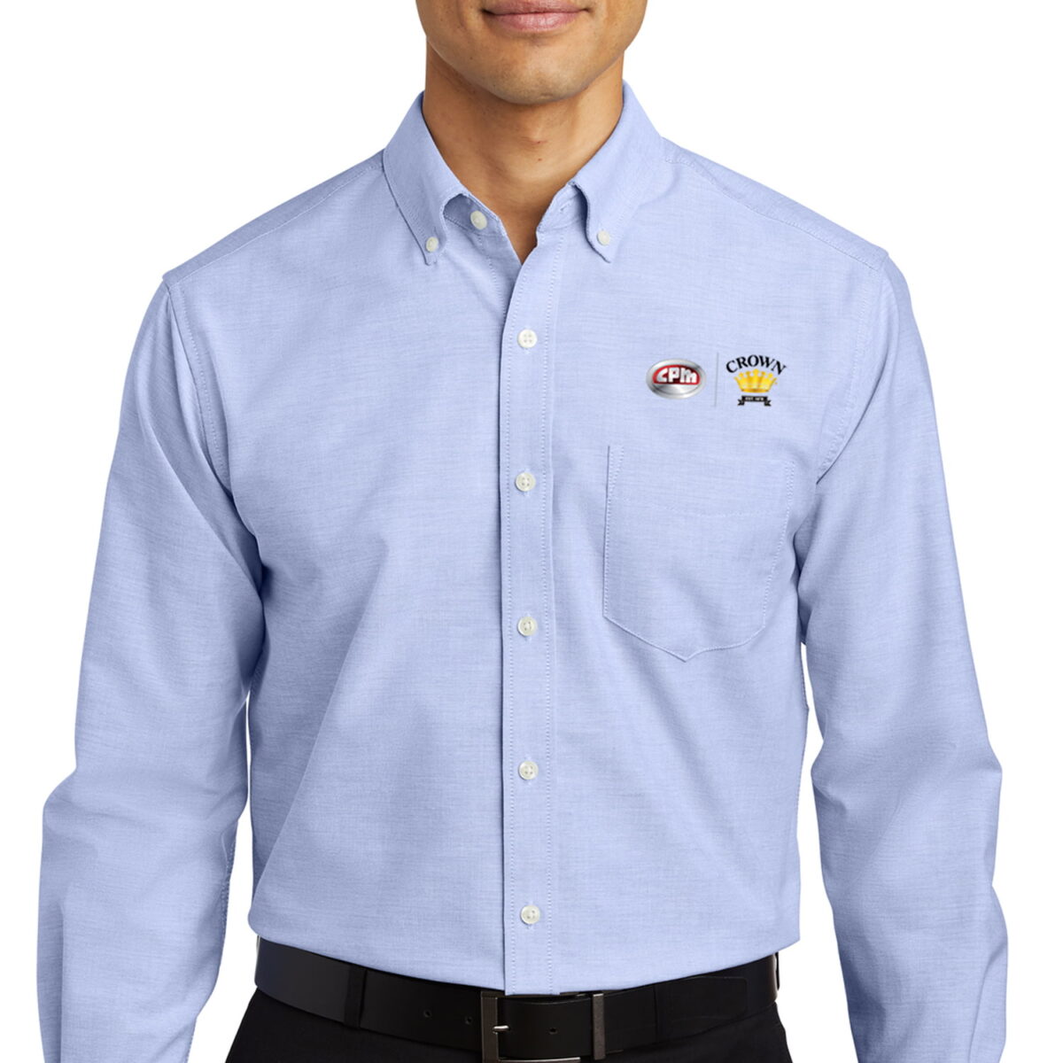 Port Authority SuperPro Oxford Long Sleeve Button Down Shirt – Men’s