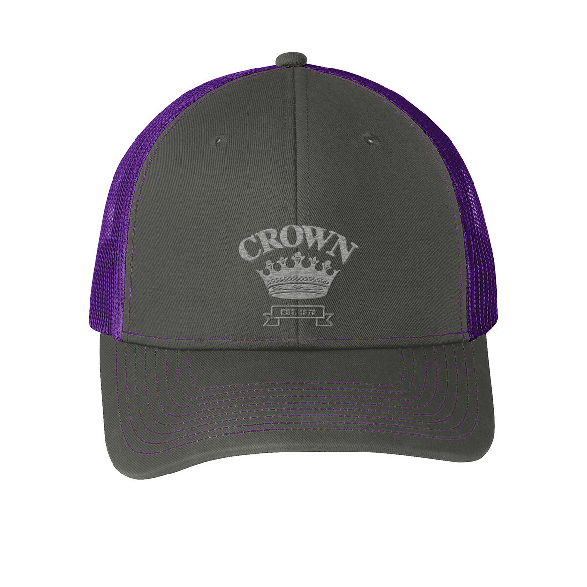 Grey Steel & Purple Hat – Billed