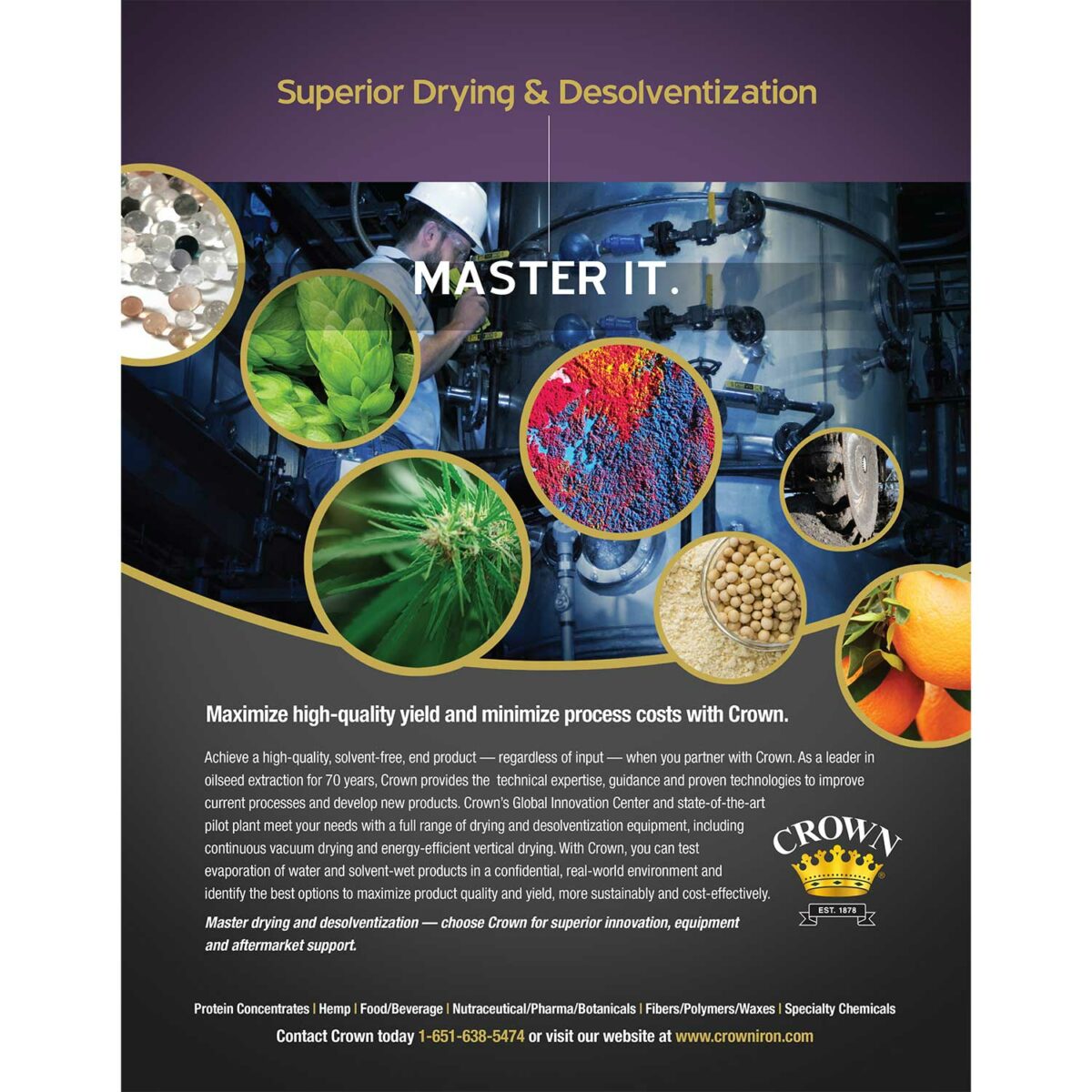 Master It Drying & Desolventization Print Ad