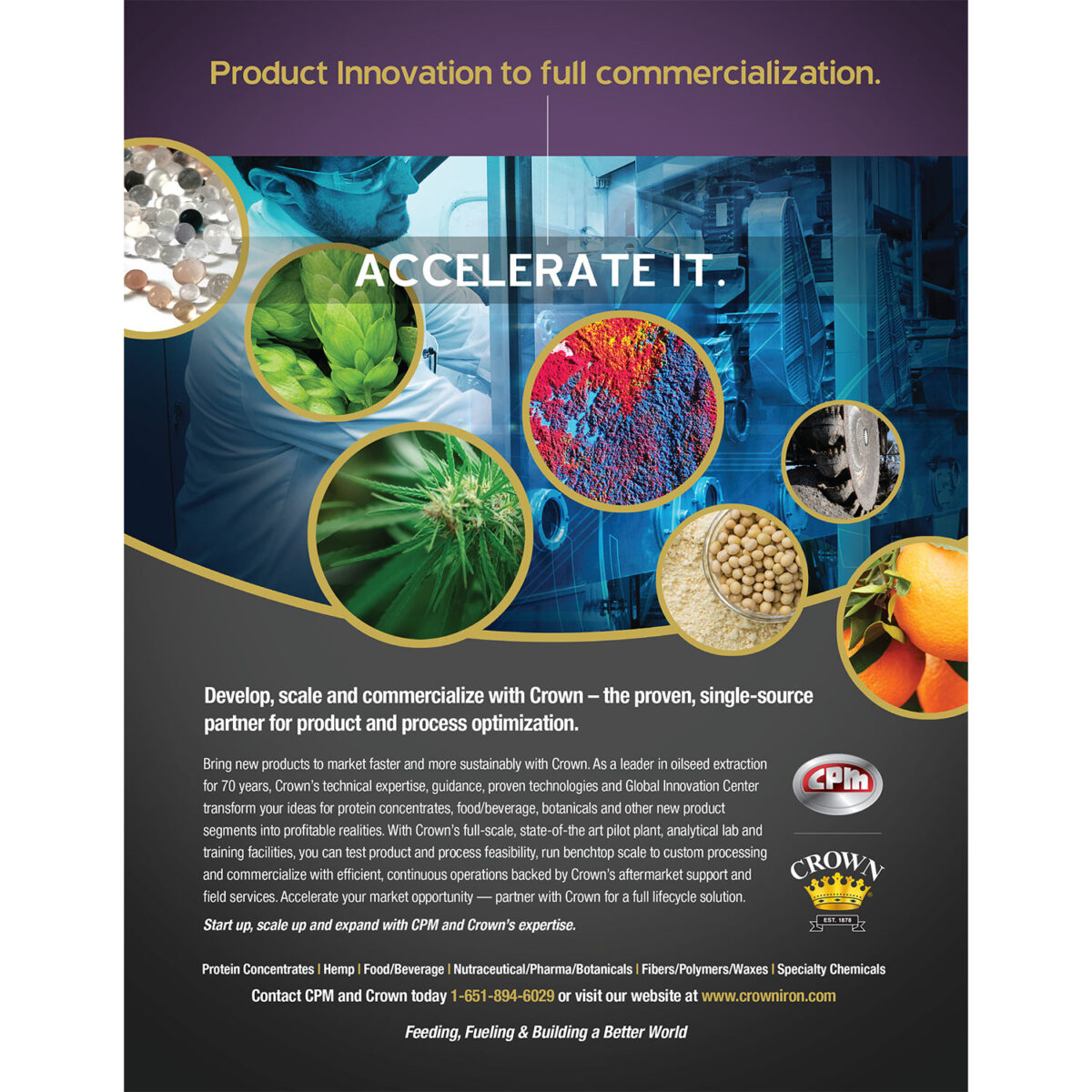 Crown | CPM Specialty Segments/Innovation Center Print Ad