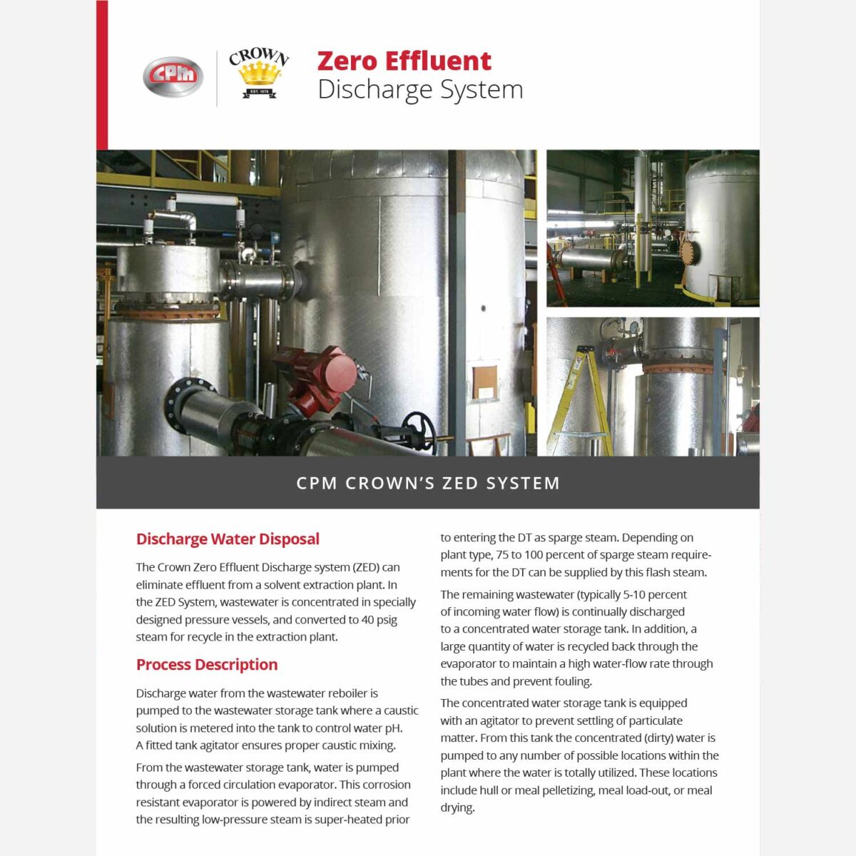Zero Effluent Discharge System ZED Brochure