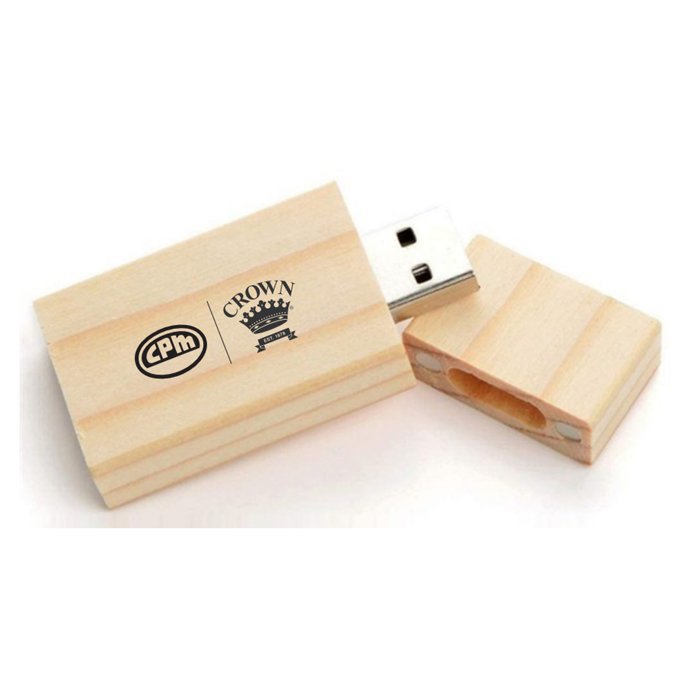 128 MB USB Drive with Magnetic Closure