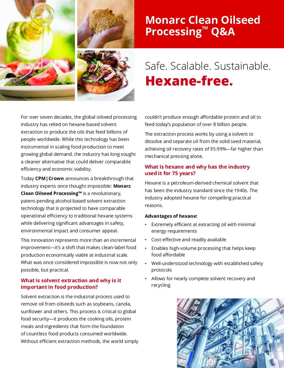 Monarc Clean Oilseed Processing Questions & Answers