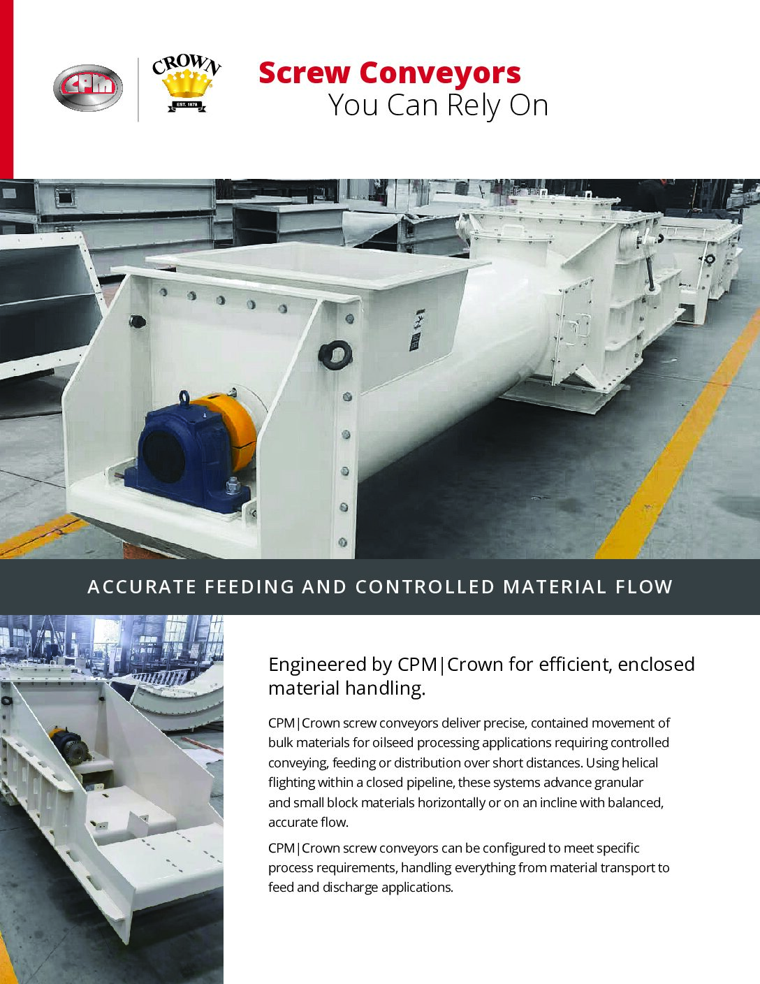 Screw Conveyor Sell Sheet